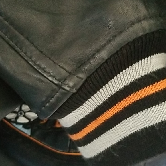 EUC Bossalini Worldwide Leather Jacket - Picture 14 of 15